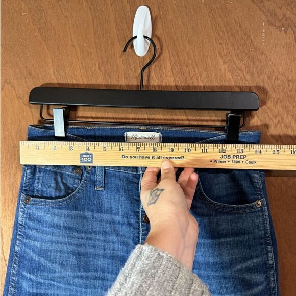 Madewell 10” High rise skinny raw hem button fly size 27t - Picture 8 of 10